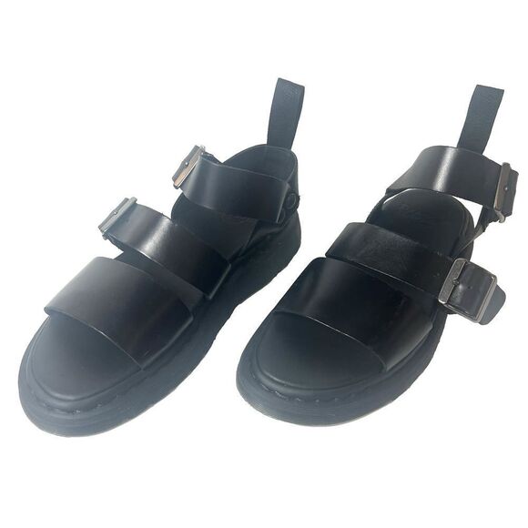 Dr. Martens Gryphon Airwair Vegan Leather Black AW004 Sandals Men\'s Sz US 8 UK 7 main image 6